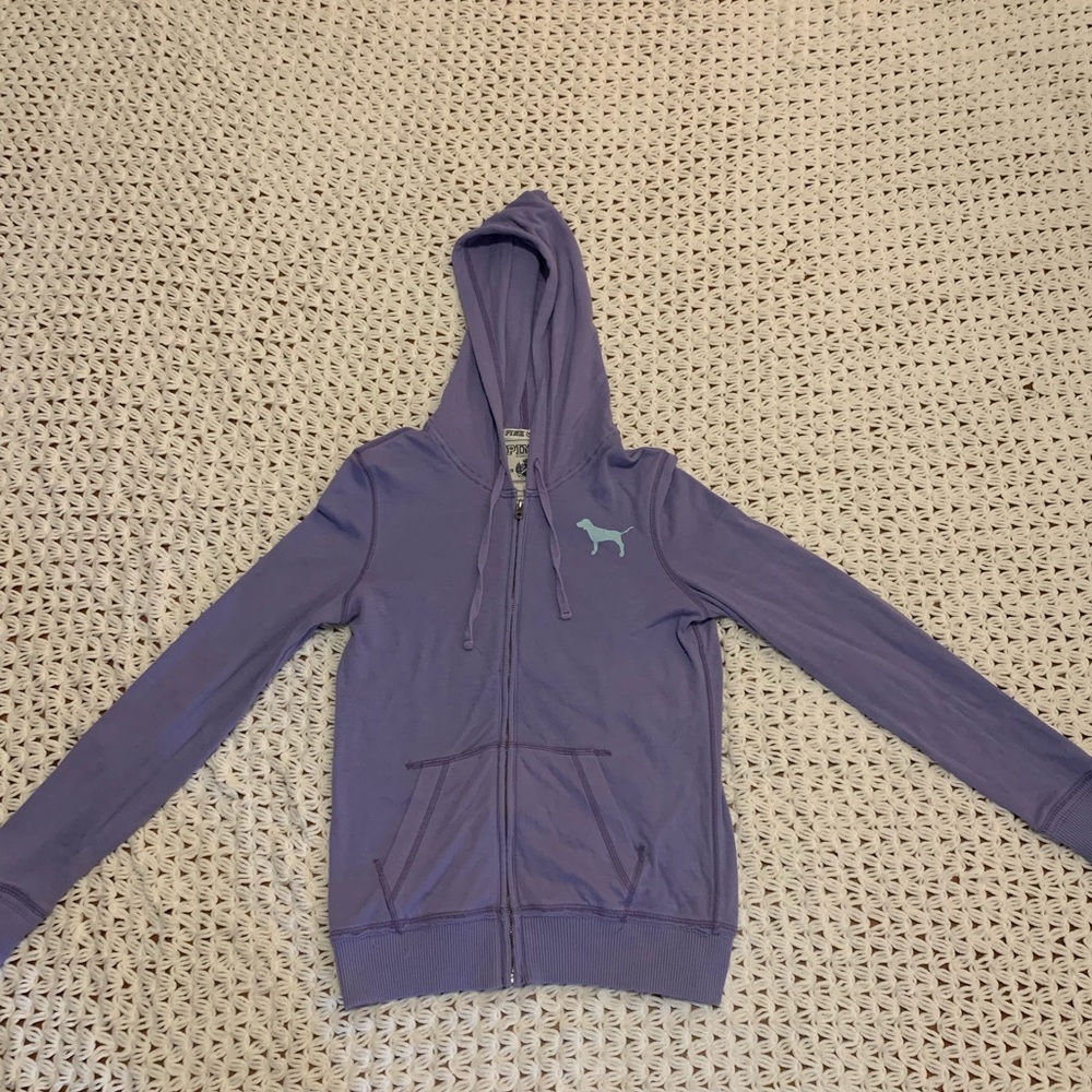 PINK purple hoodie. Peace. Size small